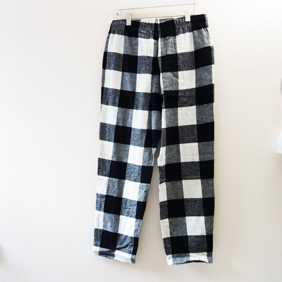 Old Navy Matching Flannel Pajama Pants Men's Black Buffalo Plaid NWT! - Picture 6 of 11